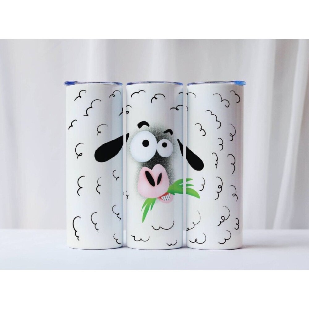 20oz Crazy Sheep Farm Animals Tumbler